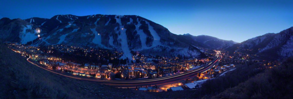 Vail on New Year's Eve; copyright 2012 by Kent Gunnufson