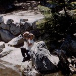 Kent Photographing Lower Yosemite Falls at 8-Years-Old